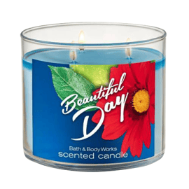 Beautiful Day 3 Wick Scented Candle - 411GM