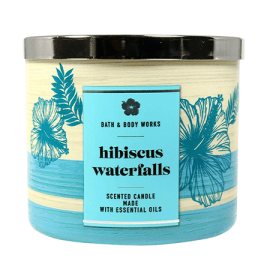 Hibiscus Waterfalls 3 Wick Scented Candle - 411GM