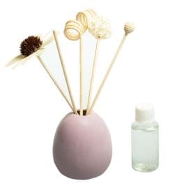 Lavender Diffuser Ceramic Vase Set - Purple  - 30ML