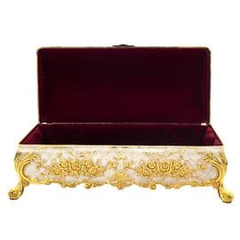Floral Golden and Marble Bukour Box
