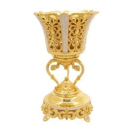 Golden Mubkhar with Marble