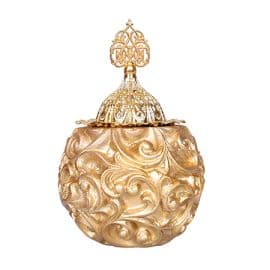 Ornamented Mubkhar - Golden