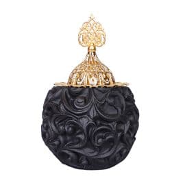 Ornamented Mubkhar - Black