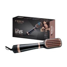 Hair Dryer Brush 2-in-1 with ions - Brown/Black