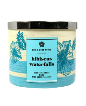 Hibiscus Waterfalls 3 Wick Scented Candle - 411GM