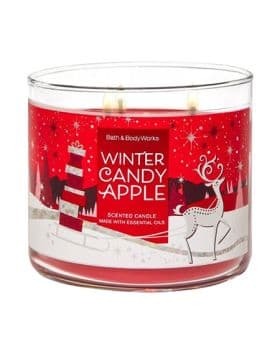 Winter Candy Apple 3 Wick Scented Candle - 411GM