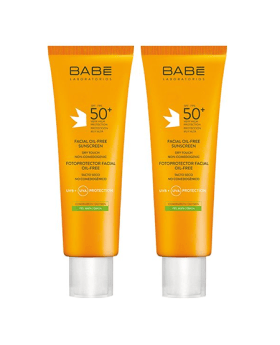 Facial Oil Free Sunscreen Dry Touch - 2x50ML - SPF 50+