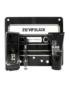 212 Vip Black Gift Set - 3 Pcs - Men