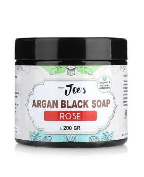 Black Soap With Argan Oil & Rose - 200GM