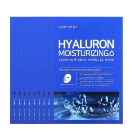 Hyaluron Moisturizing Glow Luminous Ampoule Mask - 10 Sheets