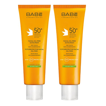 Facial Oil Free Sunscreen Dry Touch - 2x50ML - SPF 50+   