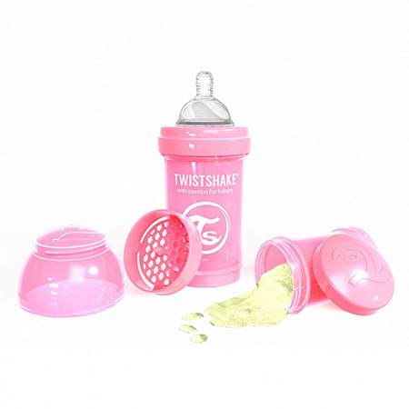 Anti Colic Baby Bottle - 180ML - Pink   