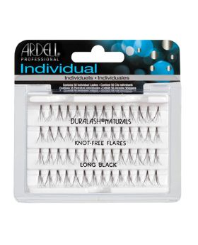 Individual Long Eyelashes - 56 Pcs - Black