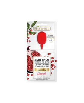 Skin Shot 2 Step Face Care Serum & Flaked Mask Pomegranate