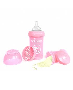 Anti Colic Baby Bottle - 260ML - Pink