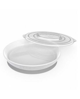Plate With Lid For Kids - 430ML - White