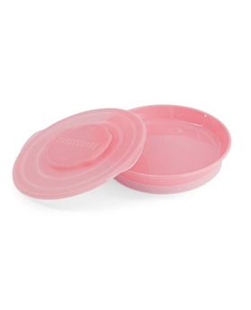 Plate With Lid For Kids - 430ML - Pink
