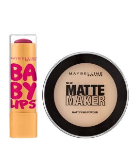 Matte Maker Mattifying Powder And Lip Balm Set